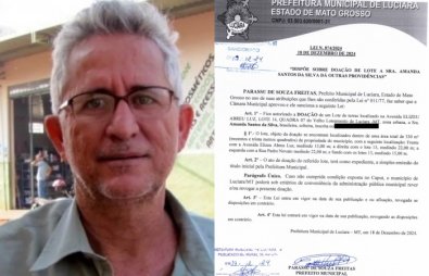 35eb4a8a5fcf3fa183805269fbfa39a7 Após denúncia no TCE, prefeito desiste de doar área a nora de vereador em MT