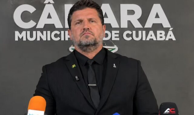 Vereador Rafael Ranalli em pronunciamento na Câmara Municipal de Cuiabá